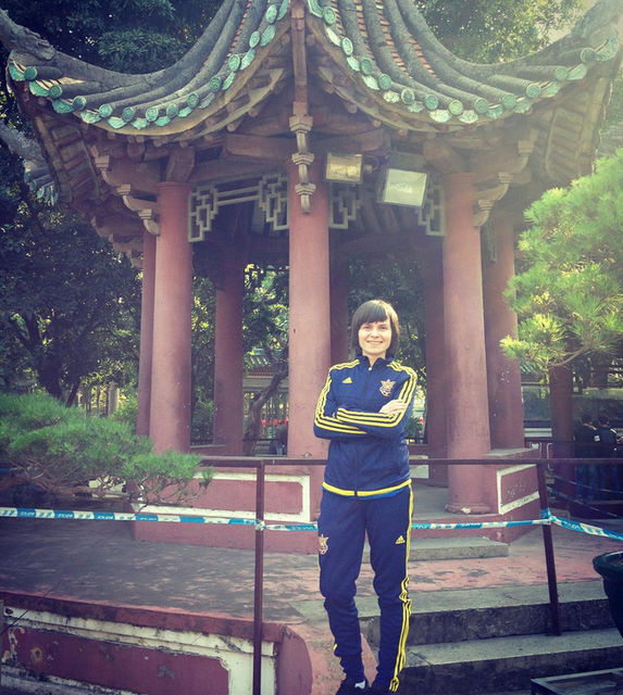 Футболистки сборной Украины в Китае. Фото Instagram