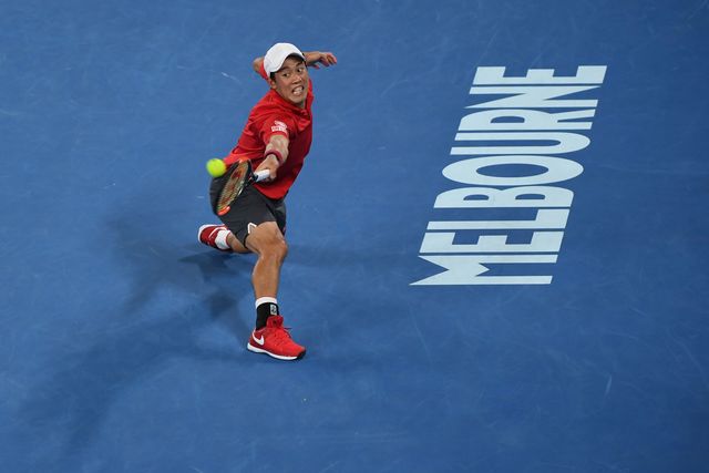 Роджер Федерер – Кэй Нисикори. Фото AFP