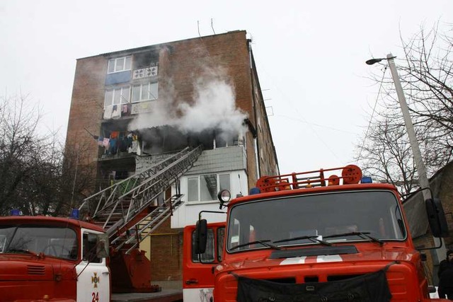 В Виннице произошел пожар. Фото: ГСЧС