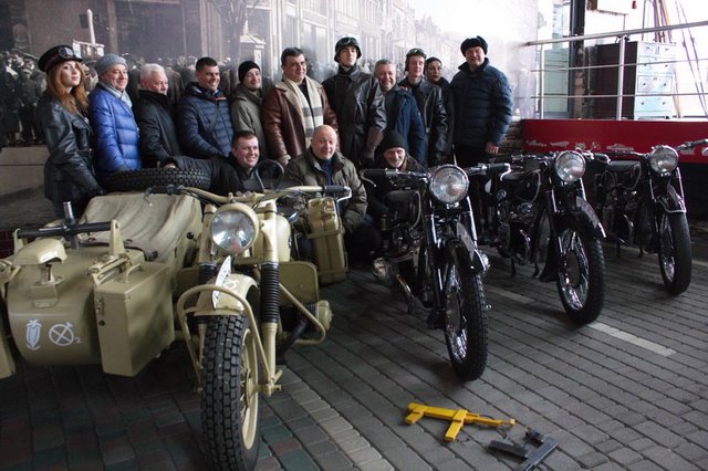 Выставка ретромотоциклов в Днепре. Фото: 