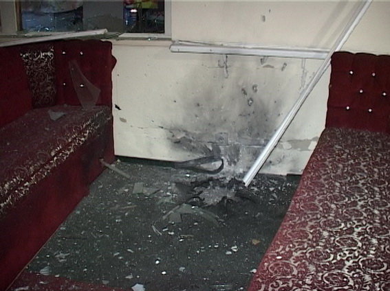 Ночью в ресторане прогремел взрыв. Фото: kyiv.npu.gov.ua