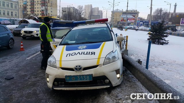 <p>ДТП за участю патрульного автомобіля</p> | Фото: Влад Антонов