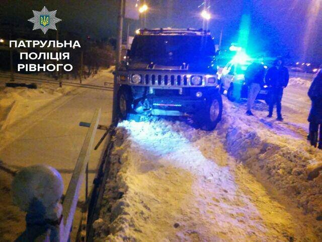 На месте аварии. Фото: патрульная полиция Ровно