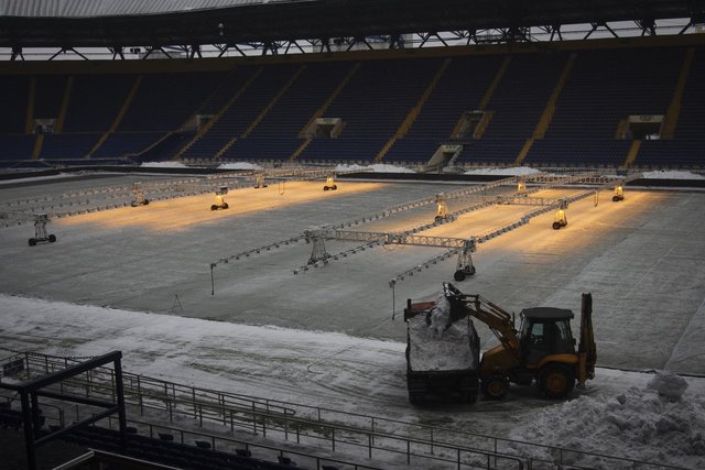 Стадион "Металлист" готовят к матчу Лиги Европы. Фото 2day.kh.ua