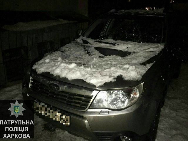 <p>Сніг псує життя автомобілістам. Фото: поліція</p>