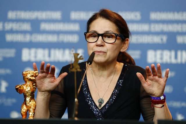 <p>Режисер Ільдіко Еньєді отримала "Золотого ведмедя". Фото: AFP</p>