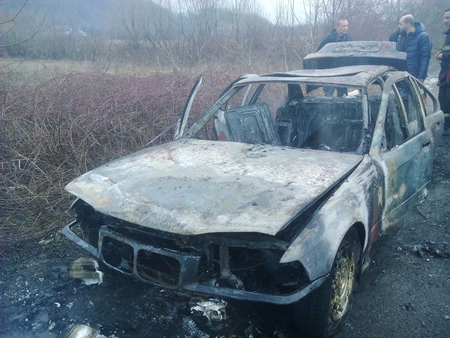 Авто сгорело полностью. Фото: ГСЧС