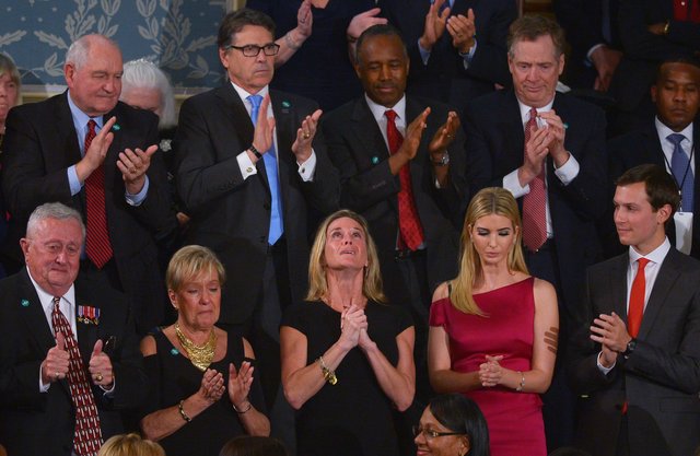 Иванка Трамп в конгрессе. Фото: AFP