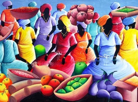 Картина в стиле "гаитянский наив".  <br />
Фото: © TopTropical.com
