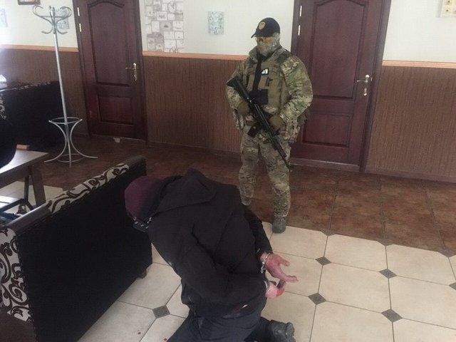 Во время задержания. Фото: ssu.gov.ua