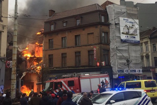 Взрыва газа в Брюсселе. Фото: соцсети