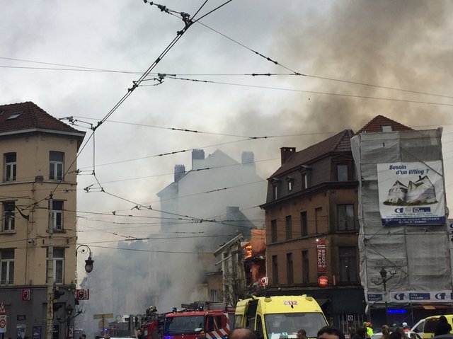 Взрыва газа в Брюсселе. Фото: соцсети