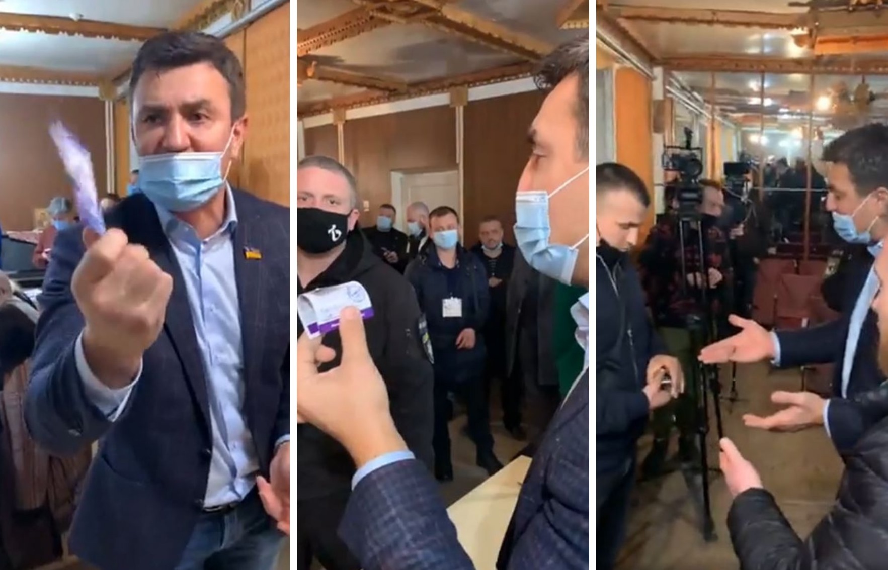 Тищенко закатил скандал на Прикарпатье: проверял журналистов, искал оружие (видео)