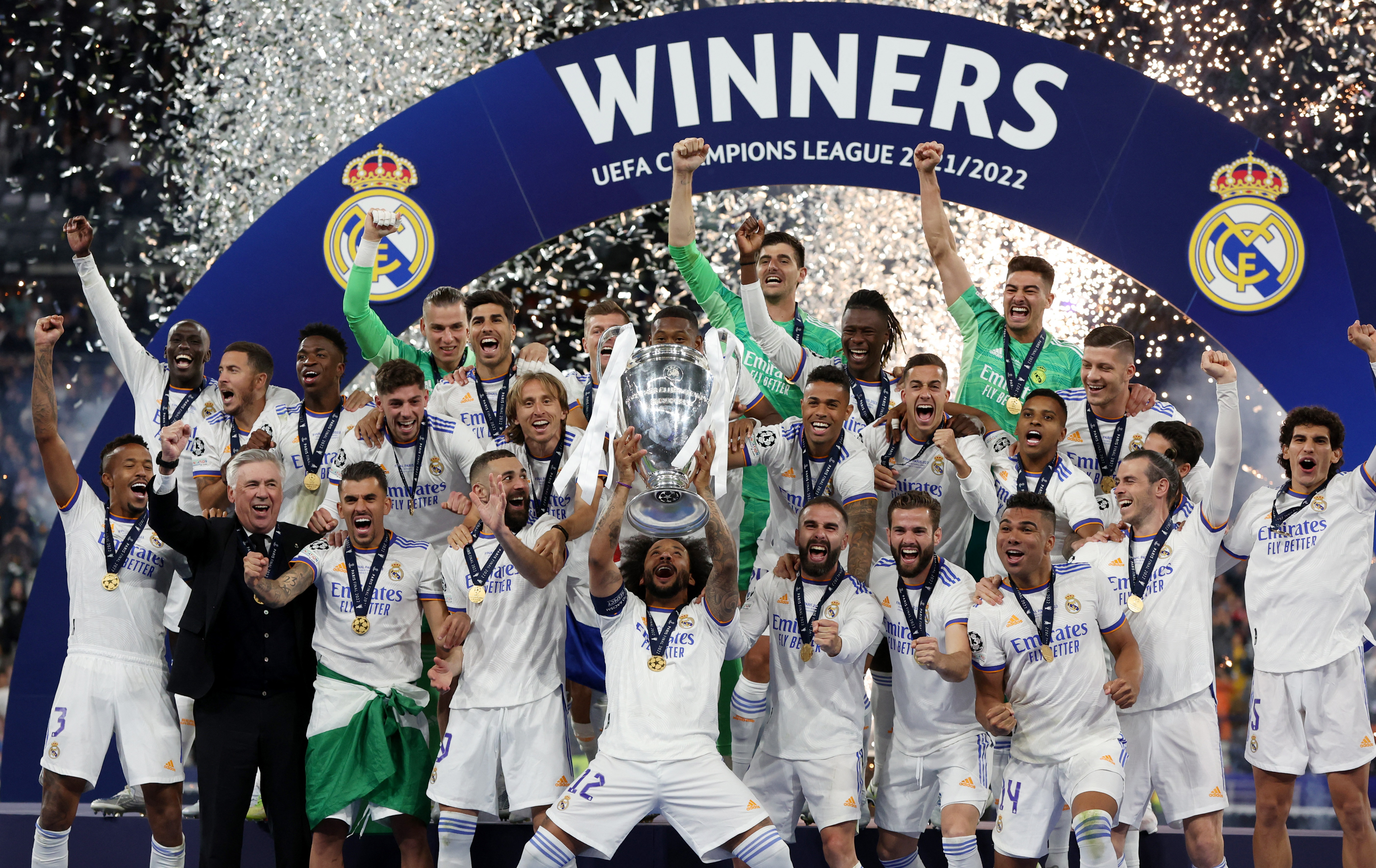 Лига чемпионов история победителей. Реал победитель Лиги чемпионов 2022. Реал Мадрид победитель Лиги чемпионов 2022. Реал Мадрид лига чемпионов 2022. Реал Мадрид чемпион 2022.